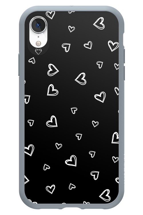 Monochrome Hearts 2.0 - Apple iPhone XR