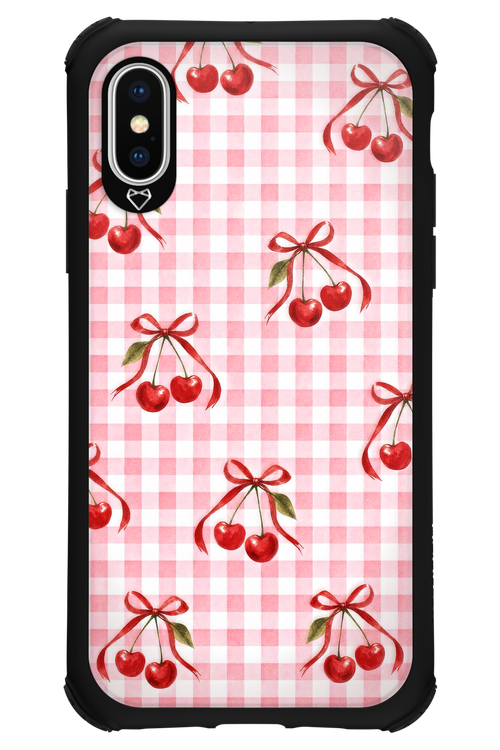 Pink Cherry Checked 2.0 - Apple iPhone XS