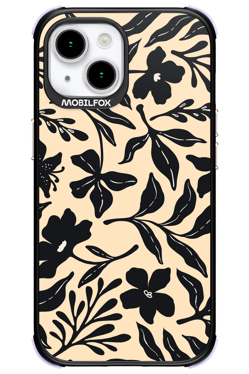 Black Flowers 2.0 - Apple iPhone 15