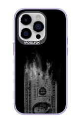 Money Burn B&W - Apple iPhone 14 Pro