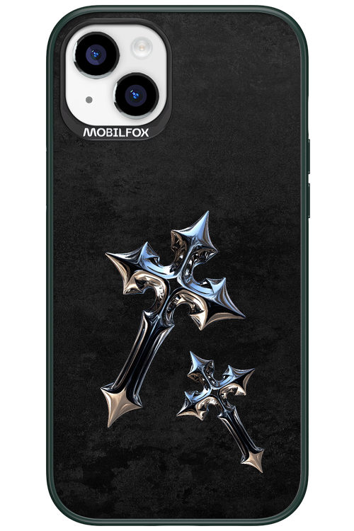 Chrome Crosses 2.0 - Apple iPhone 15 Plus