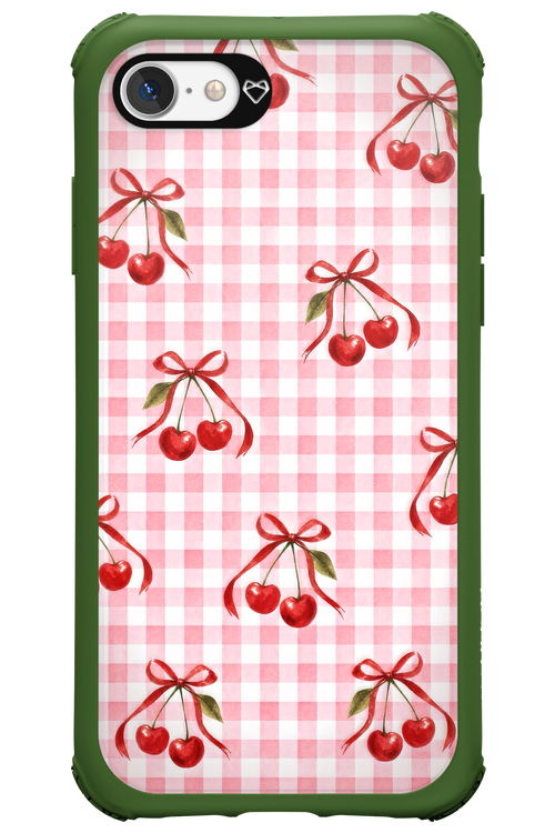 Pink Cherry Checked 2.0 - Apple iPhone 7