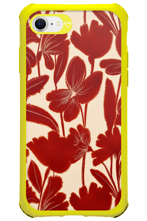 Burgundy Flowers 2.0 - Apple iPhone 8