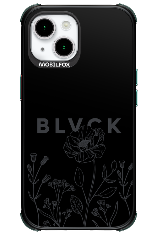 Black Flowers - Apple iPhone 15