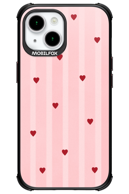 Red Little Hearts 2.0 - Apple iPhone 15