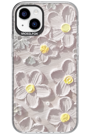 White Flowers - Apple iPhone 15 Plus