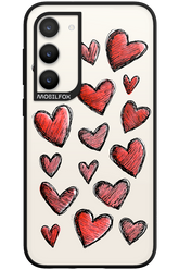 Red Love Transparent - Samsung Galaxy S23 Plus
