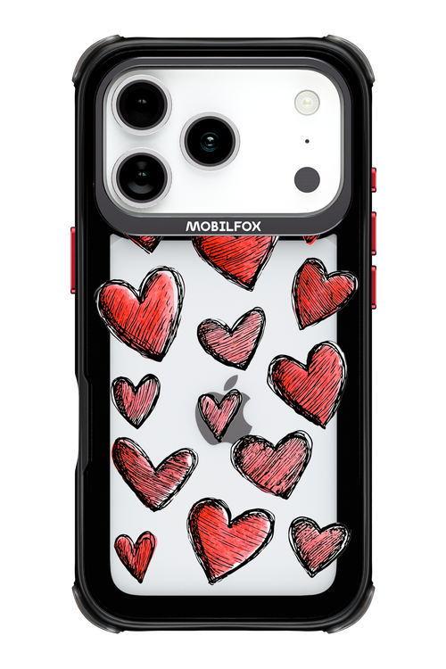 Red Love Transparent 2.0 - Apple iPhone 17 Pro