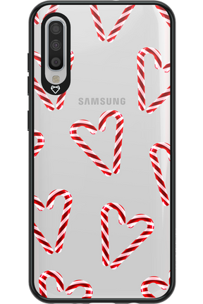 Candy Cane Hearts - Samsung Galaxy A70