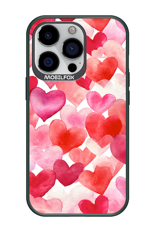 Water Painted Heart - Apple iPhone 13 Pro