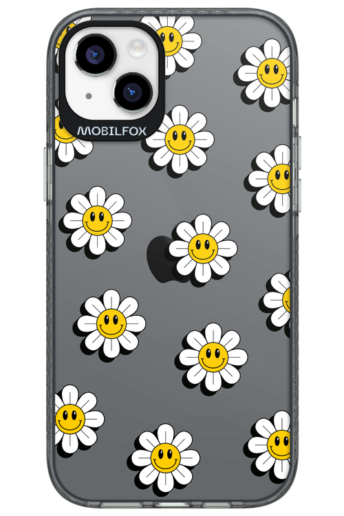 Smiley Flowers Transparent - Apple iPhone 14 Plus