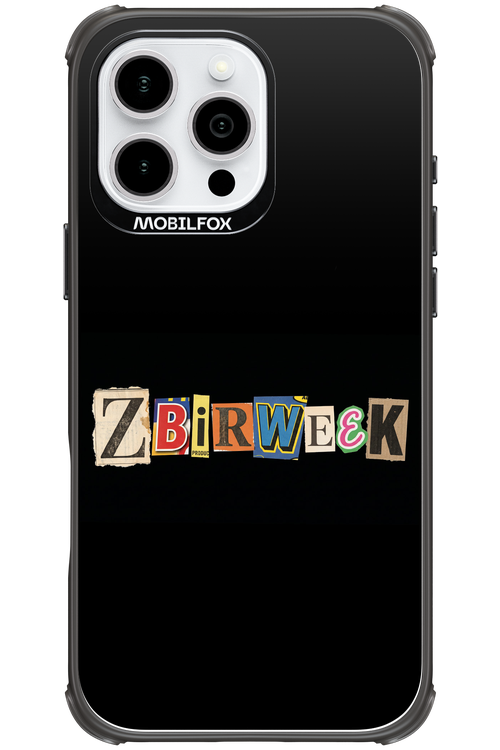 Zbirweek (black) 2.0 - Apple iPhone 16 Pro Max