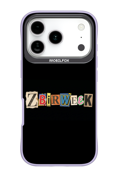 Zbirweek (black) 2.0 - Apple iPhone 17 Pro