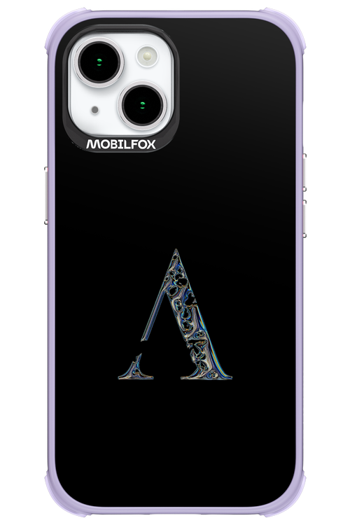 ⁠ ⁠Azteca A Chrome Logo - Apple iPhone 15