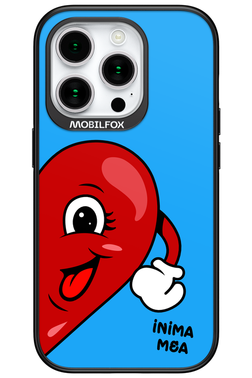 Blue One Heart - Apple iPhone 15 Pro