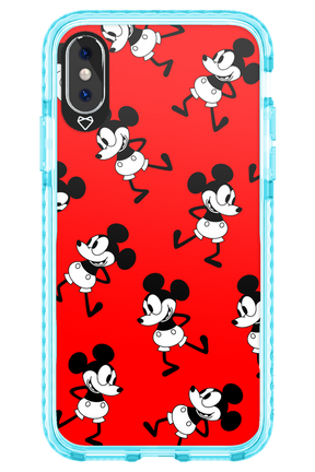 Iconic Mouse (red pattern) - Apple iPhone X