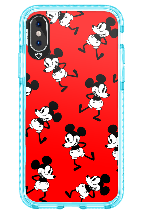 Iconic Mouse (red pattern) - Apple iPhone X