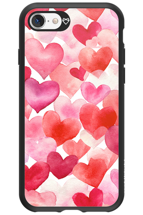 Water Painted Heart - Apple iPhone SE 2022