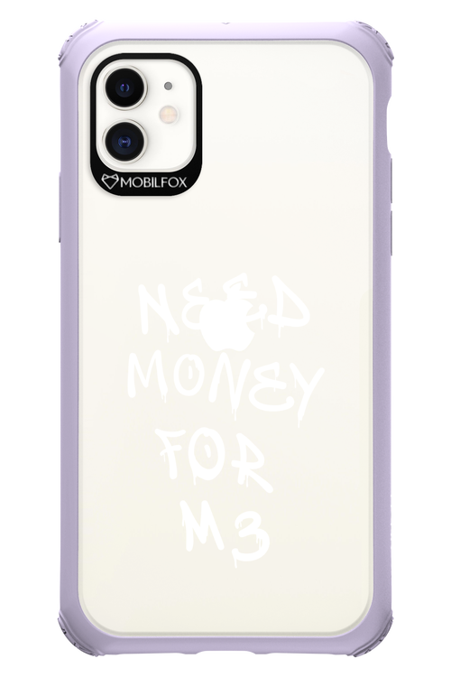 Need M3 Transparent White - Apple iPhone 11