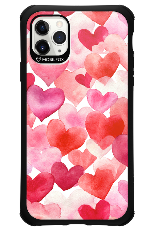 Water Painted Heart - Apple iPhone 11 Pro Max