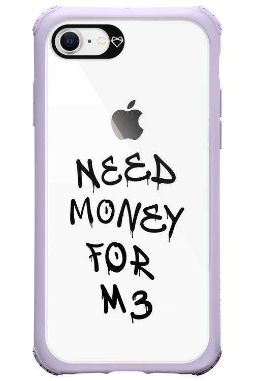 Need M3 Transparent Black - Apple iPhone 8