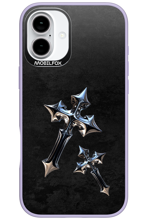 Chrome Crosses - Apple iPhone 16 Plus