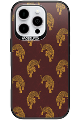 Burgundy Leopard Pattern - Apple iPhone 16 Pro