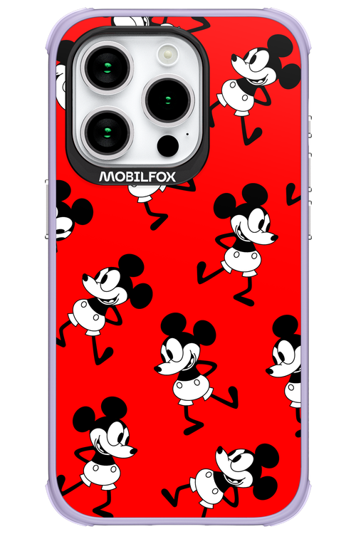 Iconic Mouse (red pattern) - Apple iPhone 15 Pro