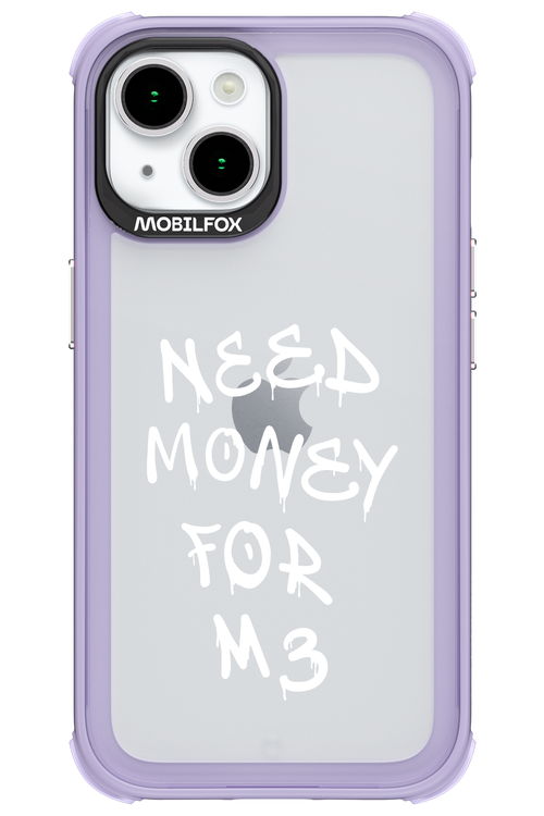 Need M3 Transparent White - Apple iPhone 15