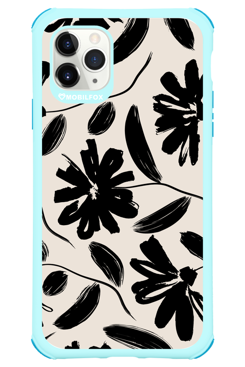 Monochrome Flowerss - Apple iPhone 11 Pro Max