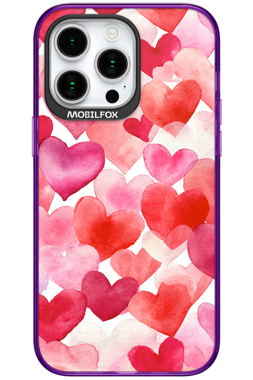 Water Painted Heart - Apple iPhone 15 Pro Max