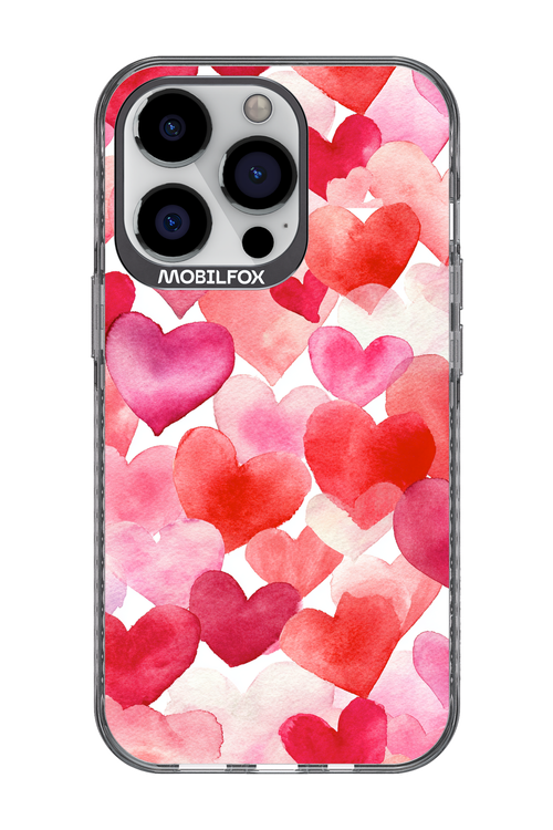 Water Painted Heart - Apple iPhone 13 Pro