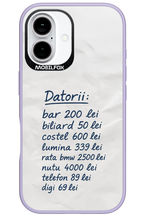 The List - Apple iPhone 16