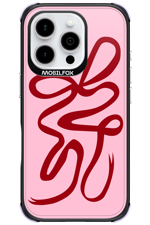 Burgundy Bow - Apple iPhone 16 Pro
