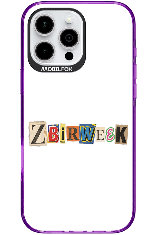 Zbirweek (white) 2.0 - Apple iPhone 16 Pro Max