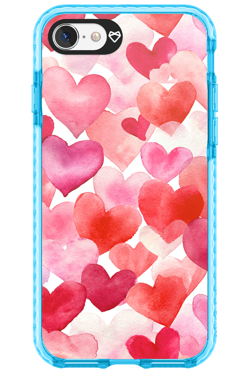 Water Painted Heart - Apple iPhone 7