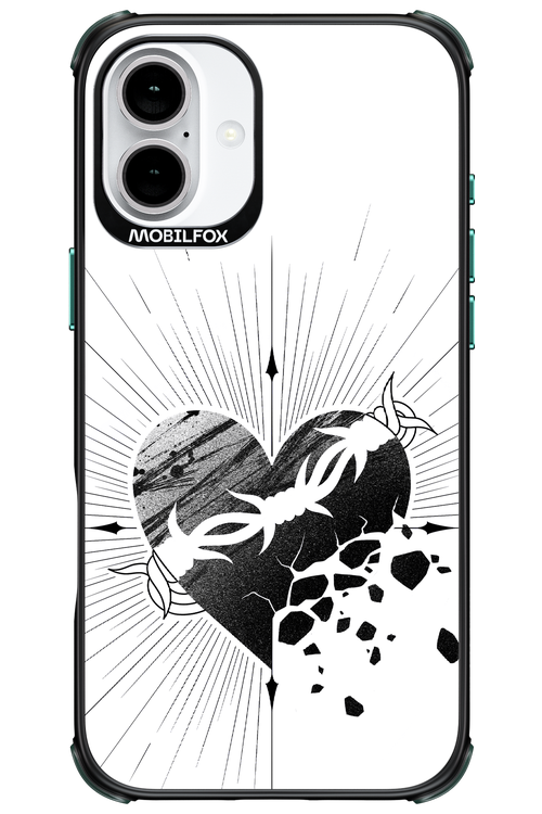 Fekete Szív 2.0 - Apple iPhone 16 Plus