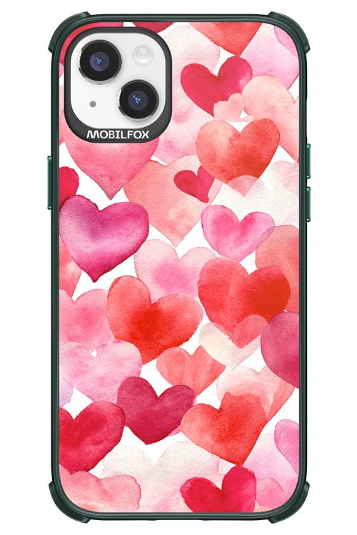 Water Painted Heart 2.0 - Apple iPhone 14 Plus