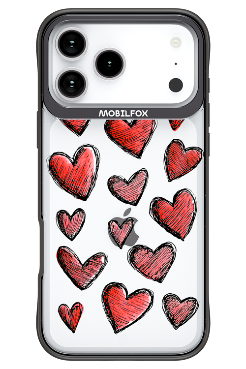 Red Love Transparent 2.0 - Apple iPhone 17 Pro Max