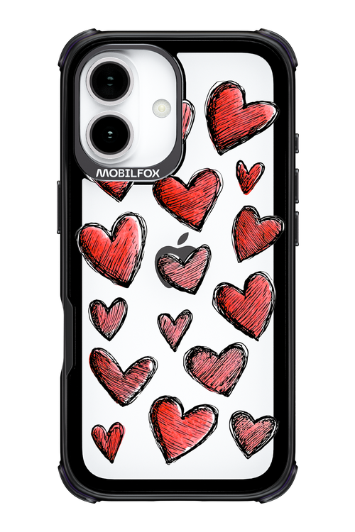 Red Love Transparent 2.0 - Apple iPhone 17