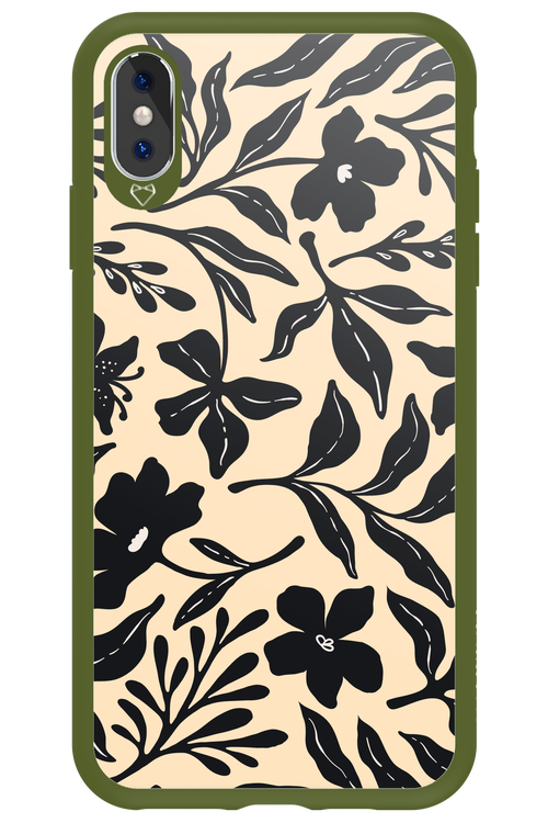 Black Flowers 2.0 - Apple iPhone XS Max