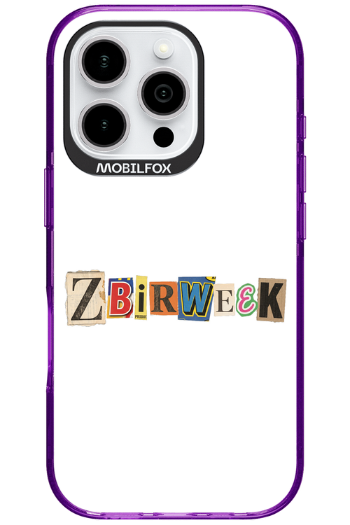 Zbirweek (white) 2.0 - Apple iPhone 16 Pro