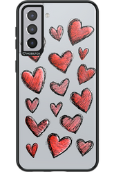 Red Love Transparent 2.0 - Samsung Galaxy S21+