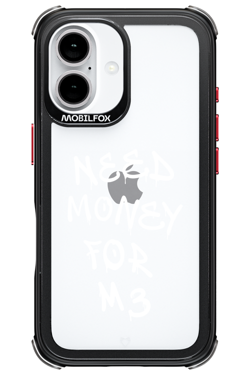 Need M3 Transparent White - Apple iPhone 16