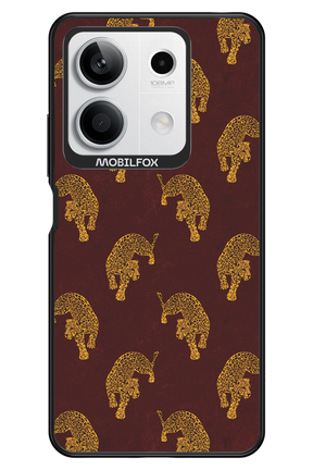 Burgundy Leopard Pattern - Xiaomi Redmi Note 13 5G