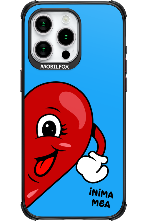 Blue One Heart - Apple iPhone 15 Pro Max