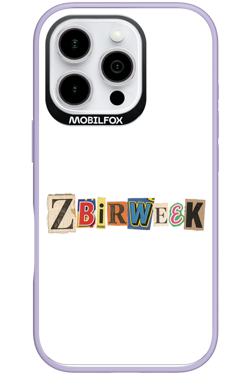 Zbirweek (white) 2.0 - Apple iPhone 16 Pro