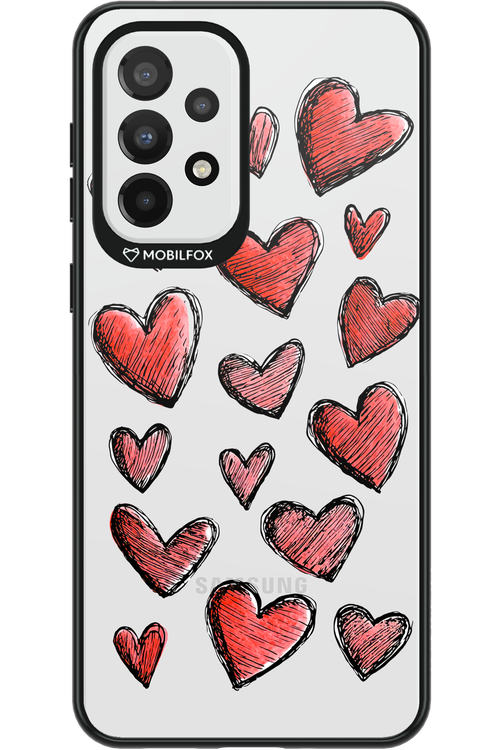 Red Love Transparent - Samsung Galaxy A33