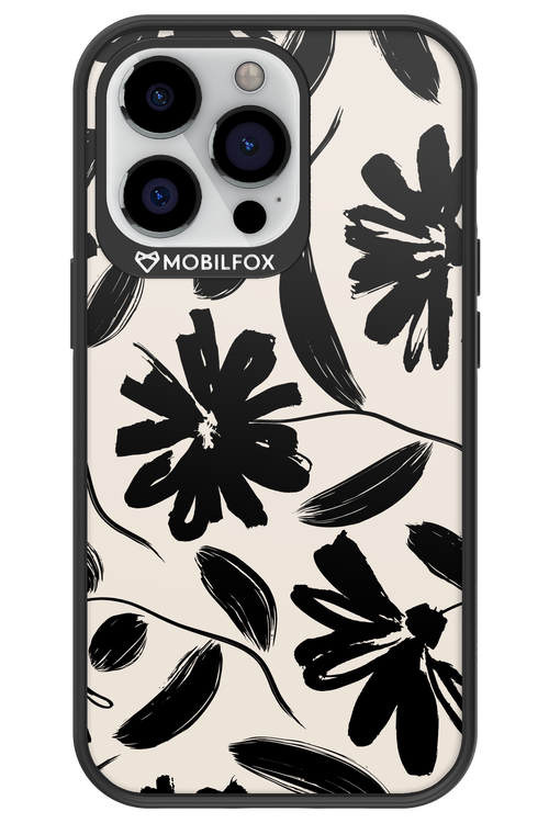 Monochrome Flowerss - Apple iPhone 13 Pro