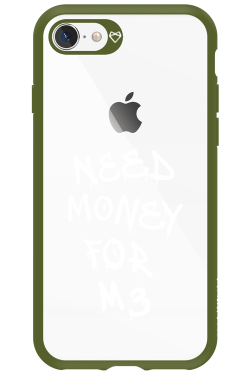 Need M3 Transparent White - Apple iPhone 8